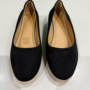 Classic Black Women's Espadrille Wedge Size 5.5 (US) 36 (China)  NWT!